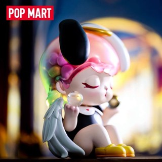 P POPMART BUNNY BUNNY ตุ๊กตาฟิกเกอร์นางฟ้า สีดํา สีขาว ของเล่น ของขวัญ สร้างสรรค์ เครื่องประดับ เด็กโต