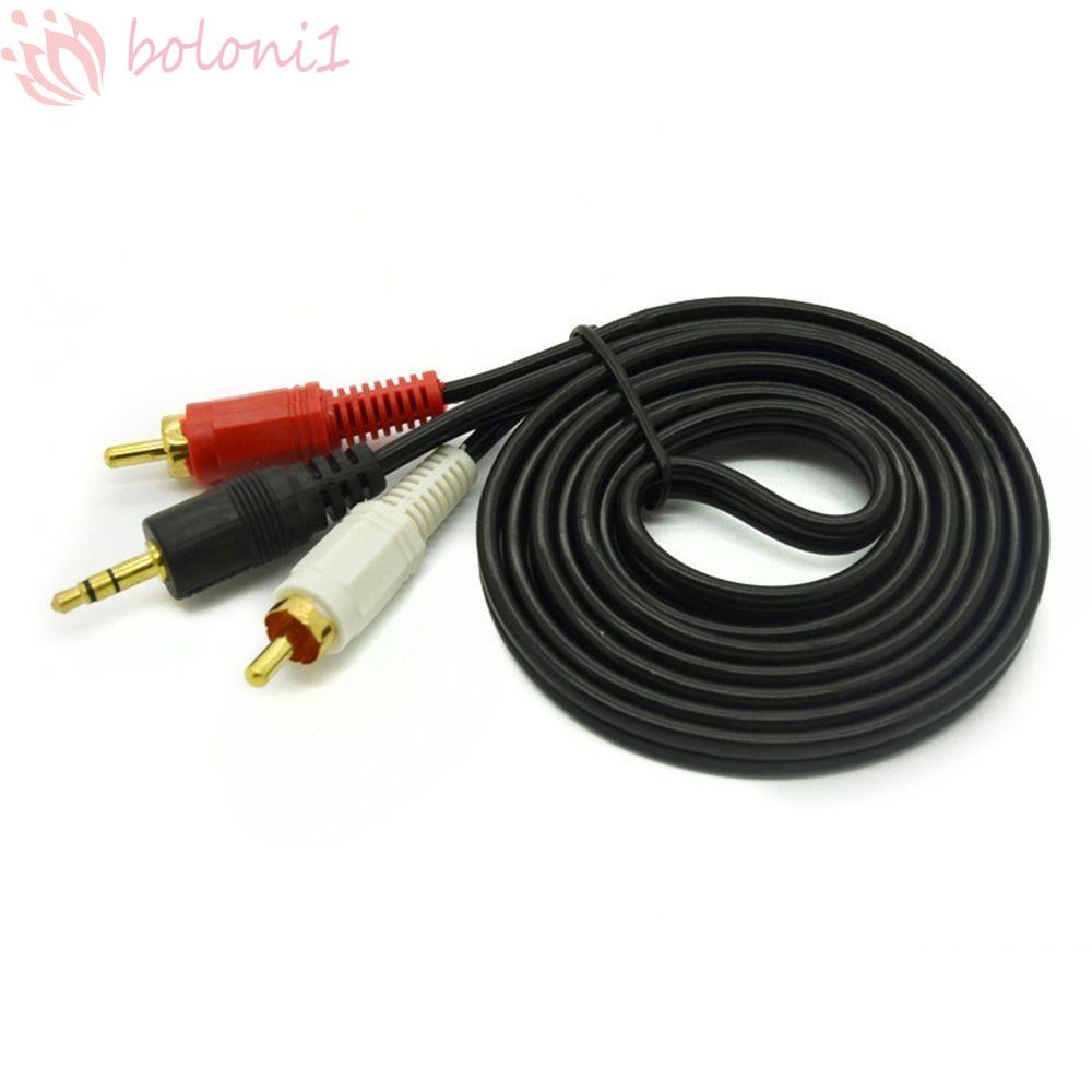 Mini DVD Practical Video Phone Stereo Cable Phono Audio Jack To 2 RCA Adapter Male Speaker