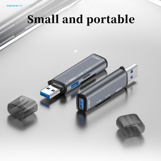 Angeyong เครื่องอ่านการ์ด TF USB 3.0 TF-SD แบบพกพา สัญญาณเสถียร