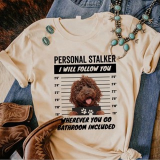 เสื้อยืด พิมพ์ลายมังงะ Labradoodle แฟชั่นฤดูร้อน สไตล์ฮาราจูกุ สําหรับผู้หญิง y2k