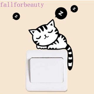 FALLFORBEAUTY สติกเกอร์ไวนิล ลอกออกได้ สําหรับติดตกแต่งภายในรถยนต์