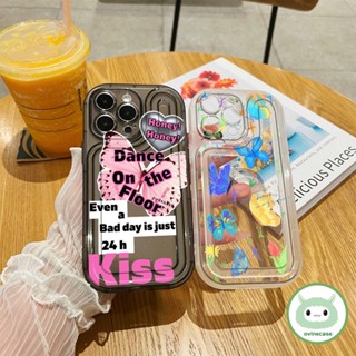 เคสโทรศัพท์มือถือแบบนิ่ม TPU ใส กันกระแทก ลายผีเสื้อ สวยงาม สําหรับ Iphone X XS XR XsMax IP 7 8 Plus 11 Pro Max 12 13 14 Pro Max