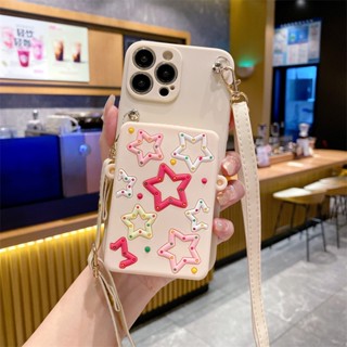 เคสโทรศัพท์มือถือหนัง แต่งซิป ลายดาว พร้อมสายคล้อง หรูหรา สําหรับ Xiaomi 13 12X 12S 12T 12 10 10S 10T 10i 11i 6X A2 8 9 A3 Lite SE Pro Ultra Zoom CC9 CC9E