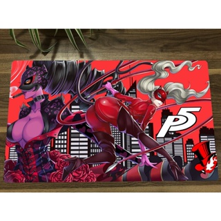 Yugioh Playmat Yu-Gi-Oh! Persona 5 Takamaki Anne TCG CCG แผ่นรองเมาส์ และแผ่นรองเมาส์ สําหรับเล่นเกม