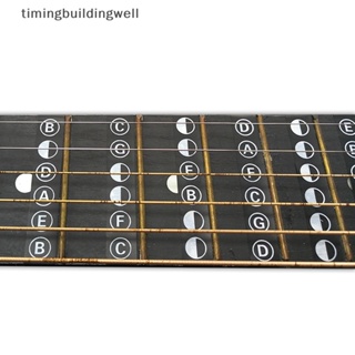 Twth สติกเกอร์ฉลากเฟรตบอร์ด 6 สาย สําหรับกีตาร์อะคูสติก QDD