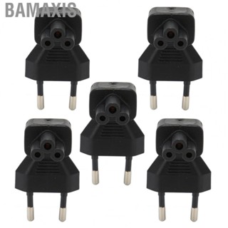 Bamaxis 5Pcs EU Plug to IEC320 C5 Power Adapter Elbow Converter for  100‑250V hot