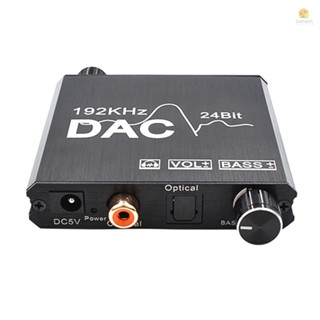 Tosw) อะแดปเตอร์แปลงเสียงดิจิทัล เป็นอะนาล็อก 192kHz 24bit DAC อินพุตโคแอกเชียล RCA เอาท์พุตเสียง 3.5 มม.