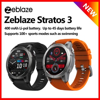 Zeblaze Stratos 3 นาฬิกาข้อมือสมาร์ทวอทช์ GPS เชื่อมต่อบลูทูธ โทรได้ เหมาะกับเล่นกีฬา กลางแจ้ง สําหรับผู้ชาย