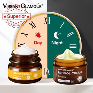 Vibrant GLAMOUR ครีมวิตามินซี ไวท์เทนนิ่ง ให้ความชุ่มชื้น 50 กรัม สําหรับใบหน้า และใบหน้า G2J0