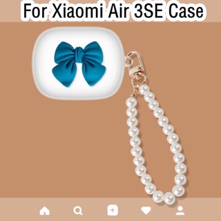 【จัดส่งรวดเร็ว】เคสหูฟัง แบบนิ่ม ประดับโบว์ สามมิติ สําหรับ Xiaomi Air 3SE Air 3SE