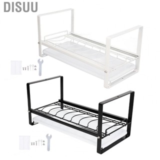 Disuu Kitchen Counter Shelf Rack  Dish Drying Durable Carbon Steel Multifunctional Bowls Plates Holder for Home RV Travel Trailer