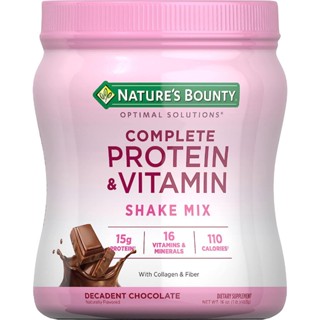 Natures Bounty Complete Protein &amp; Vitamin Shake Mix with Collagen &amp; Fiber 453g(Vanilla)