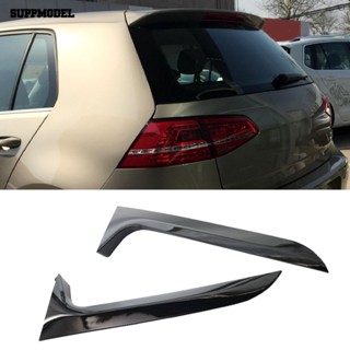 [SML.z] สปอยเลอร์ ติดตั้งง่าย ทนทาน สีดําเงา สําหรับ VW Golf 7 Station Wagon 14-17 1 คู่