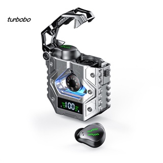 Turbobo หูฟังสเตอริโอไร้สายบลูทูธ 5.3 ลดเสียงรบกวน หน้าจอดิจิทัล LED ความเที่ยงตรงสูง สําหรับวิ่ง เล่นกีฬา