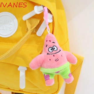 IVANES พวงกุญแจ จี้ตุ๊กตาการ์ตูน SpongeBob Patrick Star Pvc สําหรับตกแต่งกระเป๋าเด็ก