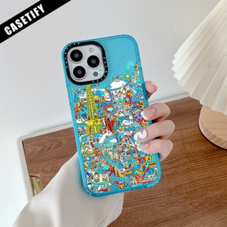 Casetify เคสโทรศัพท์มือถือ ซิลิโคนนิ่ม ใส กันกระแทก ลาย Takashi Murakami Riotous Paris สําหรับ iPhone 11 14 Pro Max 12 13 Mini XS X XR SE 2020 6 7 8 Plus