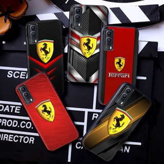 เคสโทรศัพท์มือถือแบบนิ่ม ลายโลโก้ ferrari Y211 สําหรับ Vivo Y30 Y50 Y31 Y51 Y53 Y55 Y55s Y69 Y71 Y81 Y81s Y91C Y95 Y93 Y91