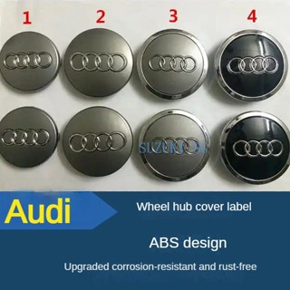 สติกเกอร์โลโก้ Audi 60 มม. 60 M69 มม. สําหรับติดขอบล้อรถยนต์ 4 ชิ้น