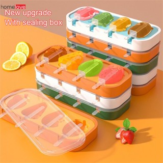 แม่พิมพ์ไอศกรีม Creative Popsicle Ice Cream Mold ไอศกรีมโฮมเมด Stick อาหารเกรดครัวเรือน Popsicle Ice Pop Maker แม่พิมพ์ homelove