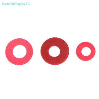 Gentlehappy แหวนรองกระดาษไฟเบอร์ เหล็ก สีแดง M2.5 M3 M4 100 ชิ้น