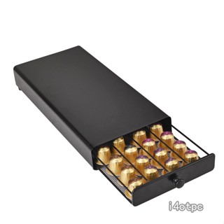 I4otpc กล่องเก็บแคปซูลกาแฟ ขนาดใหญ่ จุของได้เยอะ สําหรับ Nespresso 40 พอด