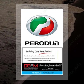 Perodua สติกเกอร์ติดกระจกหน้ารถยนต์ สไตล์ญี่ปุ่น กีฬา ไฟฟ้าสถิตย์ สติกเกอร์ตกแต่งกระจกหน้ารถ อุปกรณ์ตกแต่งรถยนต์