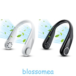 Blossomea พัดลมระบายความร้อน แบบคล้องคอ แฮนด์ฟรี พกพาง่าย ชาร์จได้นานถึง 10 ชั่วโมง