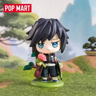 Popmart ของเล่นตุ๊กตาฟิกเกอร์ Demon Slayer Brith Flower Series น่ารัก สําหรับเก็บสะสม ตั้งโต๊ะ