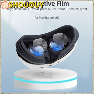 SHOUOUY ฟิล์มกันรอยหน้าจอ HD อุปกรณ์เสริม สําหรับแว่นตา PS VR2 4 ชิ้น