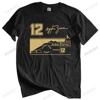 เสื้อยืด พิมพ์ลาย Senna Jps Tribute 12 Signature สําหรับผู้ชาย