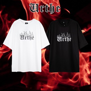  พิมพ์ลาย  เสื้อยืด แขนสั้น รุ่น URTHE ON FIRE