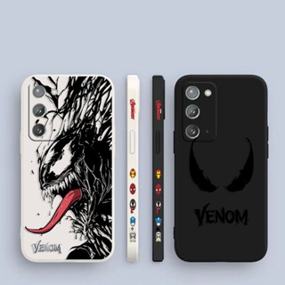 เคสโทรศัพท์มือถือ พิมพ์ลายสเก็ตช์ Venom Spiderman Marvel มีลายด้านข้าง สําหรับ Samsung Galaxy Note 20 10 9 8 J8 J7 J6 J5 J4 M62 M53 M52 M51 M33 M31 M30 M21 M20 M10 S Ultra Plus Lite Prime 5G