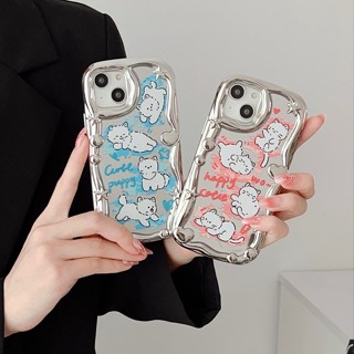 เคสโทรศัพท์มือถือ TPU แบบนิ่ม ลายคิตตี้ มีกระจก สําหรับ iPhone 12 13 14 Pro Max 11