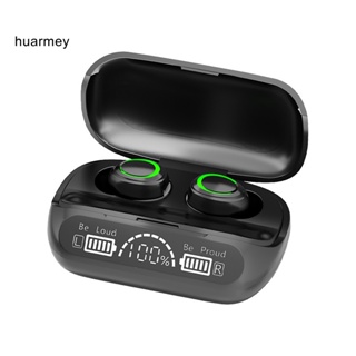 Huarmey XG02 ชุดหูฟังไร้สาย บลูทูธ 51 จอแสดงผลดิจิทัล LED ควบคุมสัมผัส HiFi พร้อมกล่องชาร์จ สําหรับวิ่ง