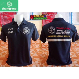 เสื้อกู้ชีพกู้ภัย โปโลงานสะท้อนแสง EMS/EMR/EMT สั่งได้ค่ะ shangsong