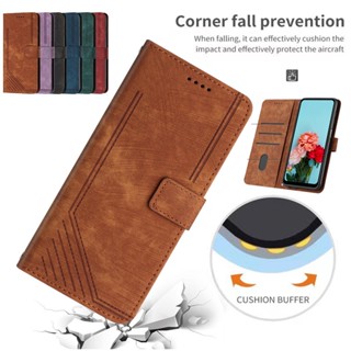 Flip Leather For iPhone 14 13 14plus 14Pro 13Pro MAX 13mini ซองโทรศัพท์ 3D ลายทาง Six colors Flip Cover เคสหนังแบบพับปิดได้ เคสกันกระแทกและช่องเสียบการ์ด ช่องเสียบการ์ด Card slot TPU Case ซองโทรศัพท์หนัง ฝาปิดแบบพับพร้อมช่องเสียบการ์ด