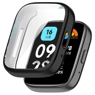 เคสกระจก ซิลิโคนนิ่ม ป้องกันหน้าจอ สําหรับ Redmi Watch 3 Active 3 Lite Xiaomi Redmi Watch 3 Active