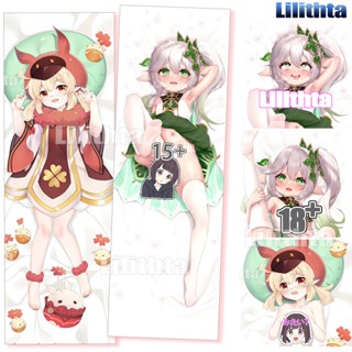 ปลอกหมอน พิมพ์ลายการ์ตูนอนิเมะ Dakimakura Genshin Impact Klee and Nahida Game แฮนด์เมด