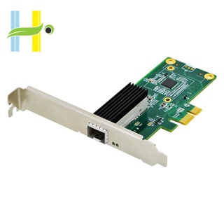 การ์ดเครือข่ายเซิร์ฟเวอร์ พอร์ตเดี่ยว WGI210 PCI-E X1 I210-F1 Gigabit Optic