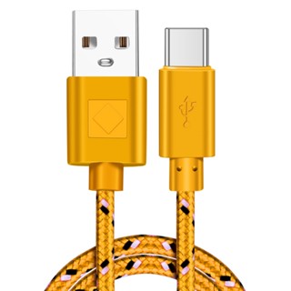 Rich2.br 2-in-1 สายชาร์จเร็ว Type-C USB 1 ม. 2 ม. หลากสี