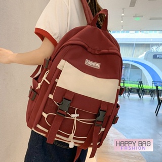 【พร้อมส่ง】happy bag fashion กระเป๋าเป้ งานดี กระเป๋าสะพายหลัง B-1313