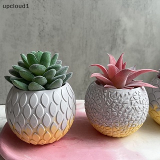 [upcloud1] แม่พิมพ์ซิลิโคน รูปเกล็ดปลา สําหรับปลูกซีเมนต์ ปูนปลาสเตอร์ DIY