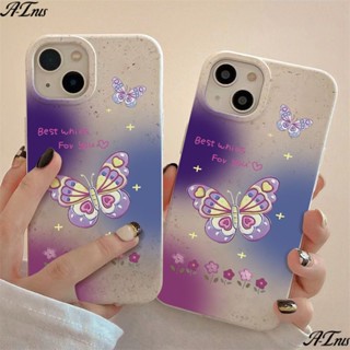 เคสโทรศัพท์มือถือ แบบนิ่ม กันกระแทก ลายผีเสื้อ สําหรับ Apple Iphone 1214pro 711 max 8 13plus C90B