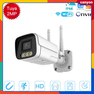 Tuya Wifi Smart 2mp 1080p Full Hd Security Camera Infrared Night Vision Home Weatherproof Surveillance โทรศัพท์มือถือ Remote Monitoring canyon