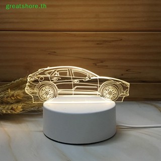 Greatshore ฐานโคมไฟ LED ABS อะคริลิค 3D อุปกรณ์เสริม สําหรับตั้งโต๊ะ TH