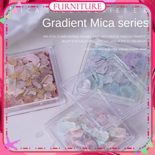 ♕ Nail Art Mica Shell Sheet Gradient Jewelry Irregular Phantom Color Ultra-thin Sequins Japanese Style Summer Nail Decoration Manicure Tool For Nail Shop FURNITURE