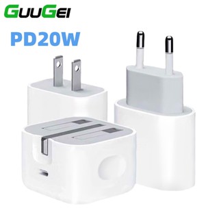 Guugei PD 20W อะแดปเตอร์ชาร์จ Type C ปลั๊ก UK US EU ชาร์จเร็ว สําหรับโทรศัพท์มือถือ แล็ปท็อป