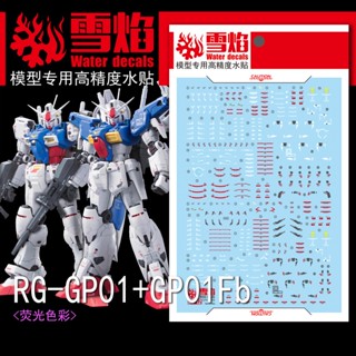 สติกเกอร์เรืองแสง XUEYAN RG 1/144 RX78 GP01 FB