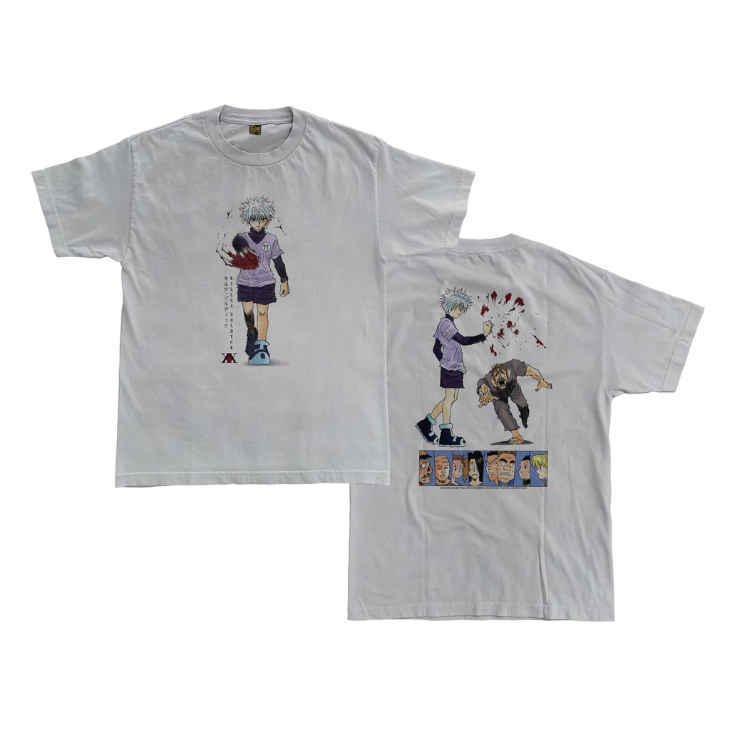 ความร้อน เสื้อยืด พิมพ์ลายอนิเมะ Killua Hunter x Hunter Hunter Xhunter HXH Exam สําหรับผู้ชาย