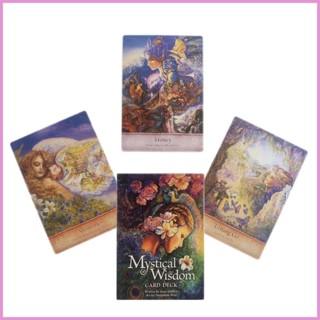 ไพ่ทาโรต์ Mystical Wisdom 46-card Oracle Mysterious และแบบพกพา สําหรับทํานายไพ่ทาโรต์